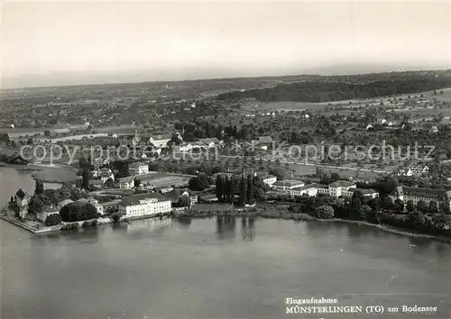 AK / Ansichtskarte Muensterlingen_Bodensee Fliegeraufnahme Muensterlingen_Bodensee