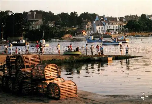 Sainte_Marine Soir d ete sur la digue de Benodet Sainte Marine