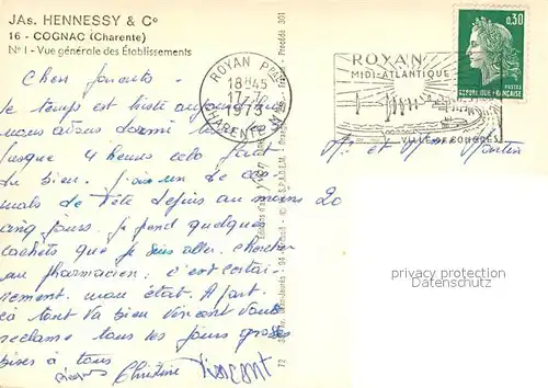 Cognac Vue generale des Etablissements Cognac