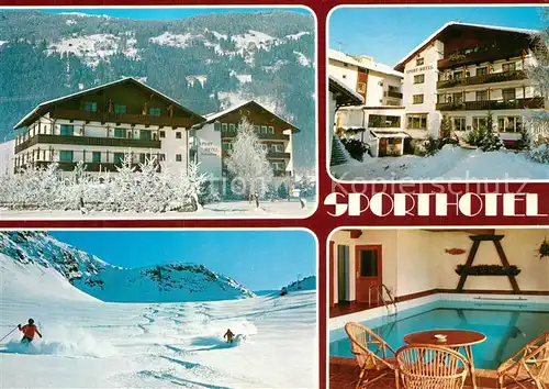 AK / Ansichtskarte Zell_Ziller_Tirol Sporthotel Hallenbad Wintersport Zillertaler Alpen Zell_Ziller_Tirol