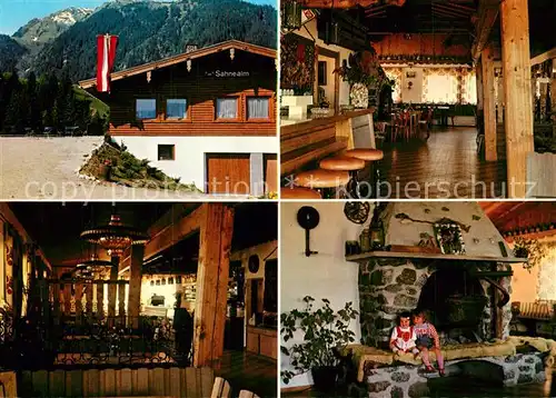 AK / Ansichtskarte Hollersbach_Pinzgau Berggasthof Sahnealm Restaurant Bar Kamin Hollersbach_Pinzgau