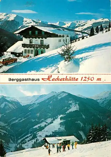 AK / Ansichtskarte Viehhofen_Salzburg Berggasthaus Hecherhuette Wintersport Alpen Viehhofen Salzburg