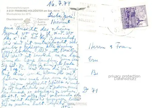 AK / Ansichtskarte Holzoester_See Erholungsdorf Moorbadesee Fliegeraufnahme 