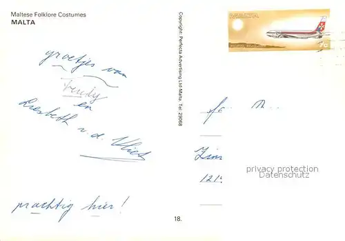 Malta Maltese Folklore Costumes Malta