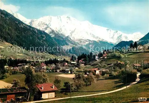 Saint Gervais les Bains Vue generale Massif du Mont Blanc Les Domes de Miage Aiguille de Bionnassay Alpes Saint Gervais les Bains