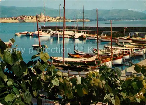 Antibes_Alpes_Maritimes Petit port sur la route du Cap d Antibes Cote d Azur Antibes_Alpes_Maritimes