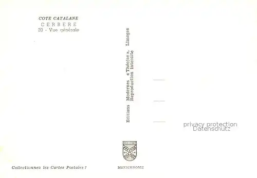 Cerbere Vue generale Cote Catalone Cerbere