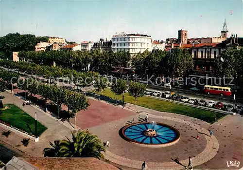 Perpignan Les nouvelles promenades Boulevard Wilson Fontaine Bleue Perpignan