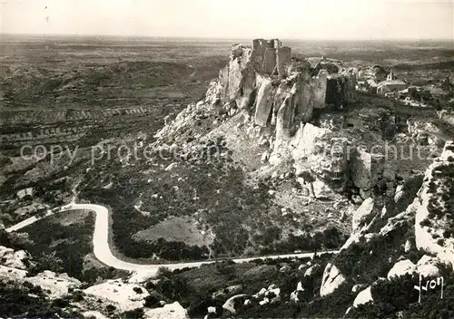 Les_Baux de Provence Vue d ensemble Route de Saint Remy Les_Baux de Provence