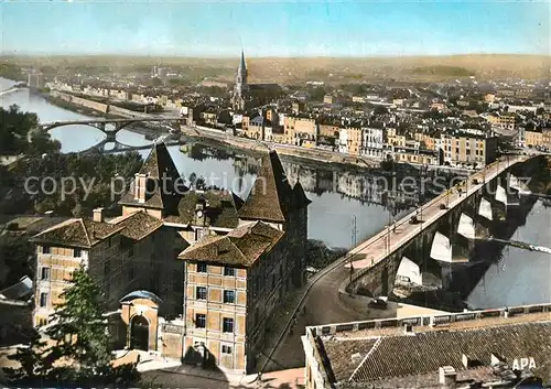 Montauban Vue generale sur Villebourbon et Musee Ingres Montauban