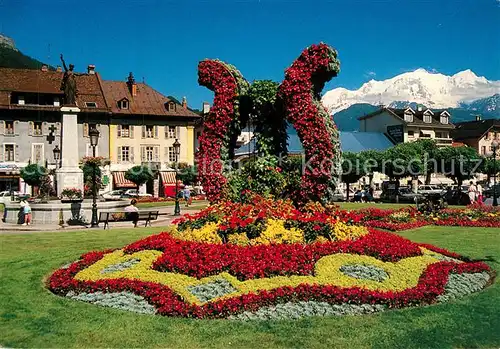 Sallanches Place La Lyre vue sur le Mont Blanc Sallanches