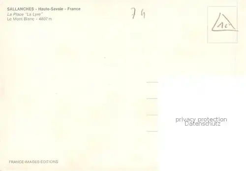 Sallanches Place La Lyre vue sur le Mont Blanc Sallanches