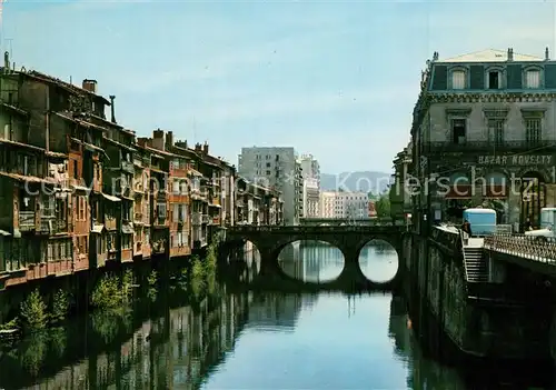 Castres_Tarn Vieilles maisons au bord de l Agoût au soleil couchant Castres_Tarn