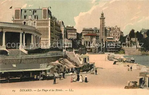 Dinard_Ille_et_Vilaine_Bretagne Plage et les Hotels Dinard_Ille