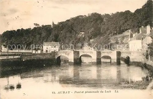 Auray Pont et promenade du Loch Auray