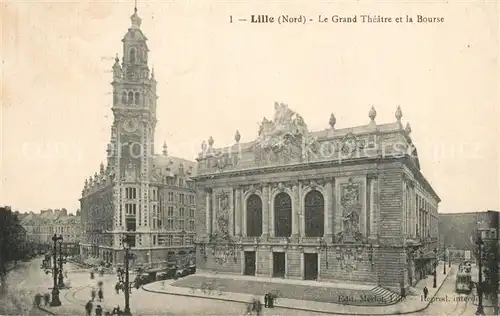 Lille_Nord Grand Theatre et la Bours Lille_Nord