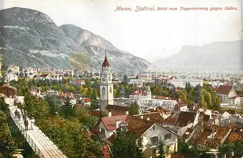 Meran_Merano Blick vom Tappeinerweg  Meran Merano