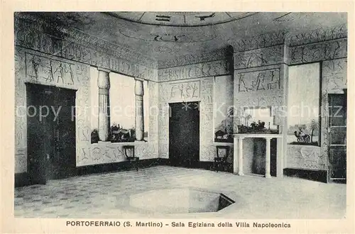 Portoferraio_Toscana Villa San Martino Sala Egiziana  Portoferraio Toscana