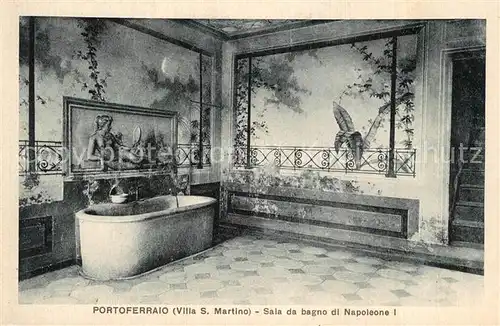 Portoferraio_Toscana Villa San Martino Sala da Bagno di Napoleone I Portoferraio Toscana