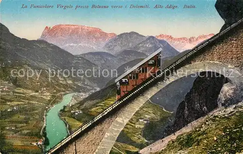 Bolzano Funicolare Virgolo Dolomiti Virglbahn  Bolzano