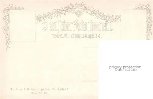 Cortina_d_Ampezzo Tofana Verlag Deutscher Schulverein Nr. 412 Cortina_d_Ampezzo