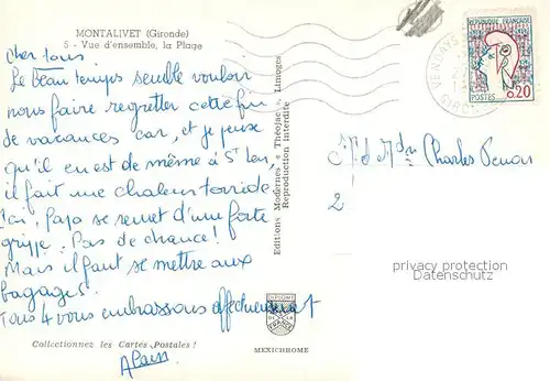 Montalivet_les_Bains Vue densemble la Plage Montalivet_les_Bains