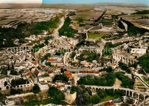 Luxembourg_Luxemburg Vue panoramique aerienne Luxembourg Luxemburg