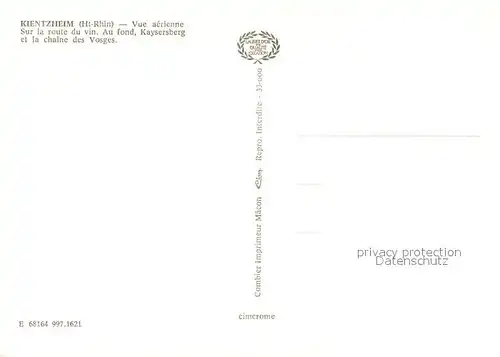 Kientzheim Vue aerienne avec Kaysersberg Kientzheim