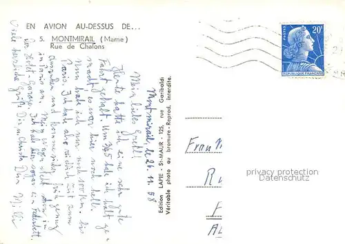 Montmirail_Marne Rue de Chalons Vue aerienne Montmirail Marne