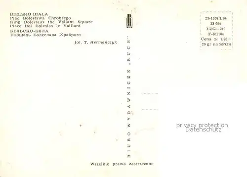 Bielsko Biala Plac Boleslawa Chrobrego Bielsko Biala