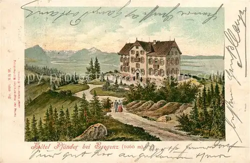 AK / Ansichtskarte Bregenz_Bodensee Hotel Pfaender Bregenz Bodensee