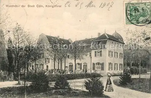 Coeln_Rhein Waldhotel der Stadt Coeln Koenigsforst Coeln_Rhein