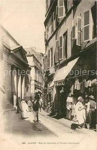 Alger_Algerien Rue de Chartres et Temple Protestant Alger Algerien