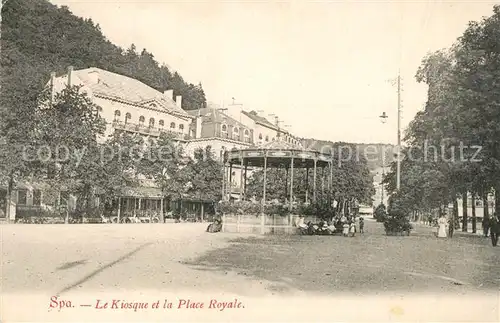 Spa_Liege Le Kiosque et la Place Royale Spa_Liege