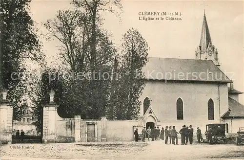 Clemery Eglise et le Chateau Clemery