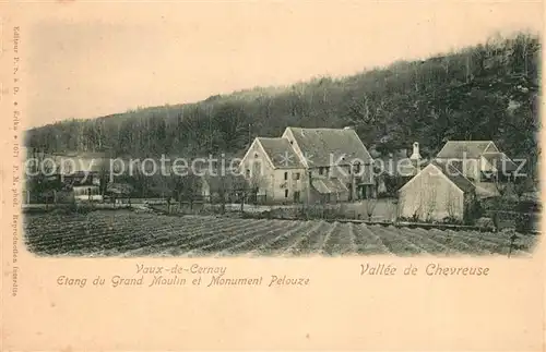 Vaux_de_Cernay_Les Etang du Grand Moulin et Monument Pelouze Vaux_de_Cernay_Les