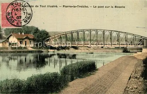 Pierre la Treiche Le pont sur Moselle Pierre la Treiche