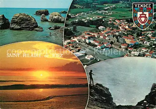 Saint_Hilaire_de_Riez Station balneaire vue aerienne Rochers Coucher du soleil Saint_Hilaire_de_Riez