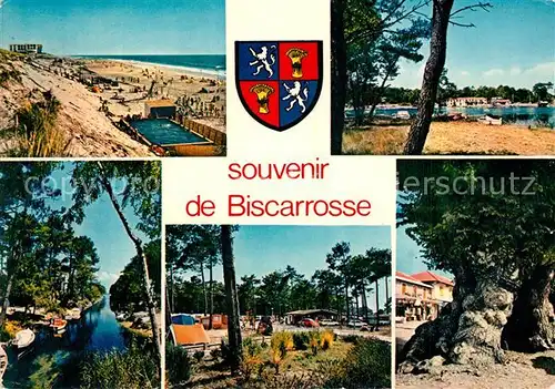 Biscarrosse_Landes La plage Baie d Ispe Canal de Navarosse Camping Orme legendaire Biscarrosse_Landes