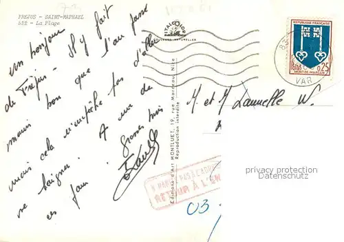 Frejus Saint Raphael la plage Frejus