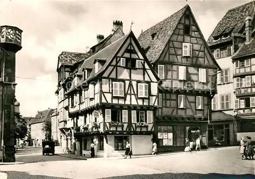 Colmar_Haut_Rhin_Elsass Grand  Rue Auberge Au Fer Rouge Fachwerkhaus Colmar_Haut_Rhin_Elsass