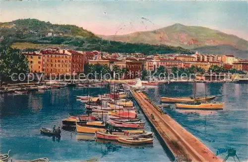 Ajaccio Le Port Dessin Kuenstlerkarte Ajaccio