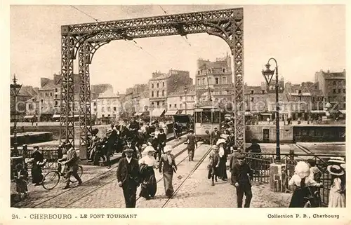 Cherbourg_Octeville_Basse_Normandie Pont Tournant Tram Cherbourg_Octeville