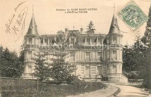 Joue les Tours Chateau du Clos Saint Victor Schloss Joue les Tours