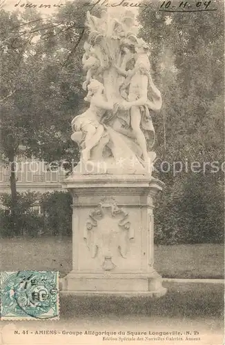 Amiens Groupe Allegorique du Square Longueville Monument Amiens