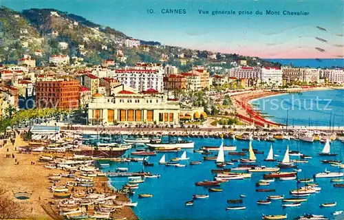 Cannes_Alpes Maritimes Vue generale prise du Mont Chevalier Cannes Alpes Maritimes