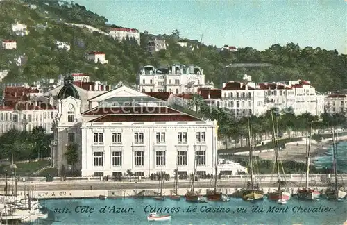 Cannes_Alpes Maritimes Casino vu du Mont Chevalier Cannes Alpes Maritimes