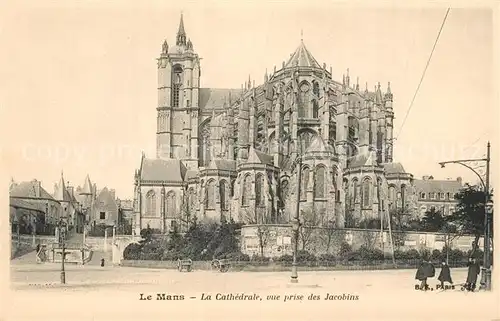 Le_Mans_Sarthe Cathedrale vue prise des Jacobins Le_Mans_Sarthe