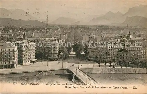 Grenoble Vue generale Cours Saint Andre Grenoble