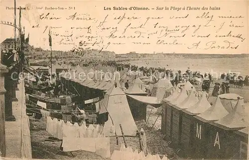 Les_Sables d_Olonne Sur la Plage a l heure des bains Les_Sables d_Olonne
